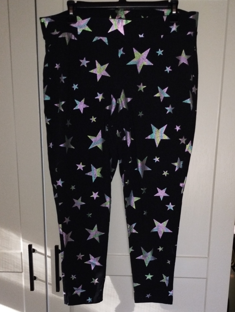 torrid Black Holographic Star Print Leggings